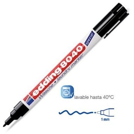 Rotulador edding 8040/1 para tejido color negro