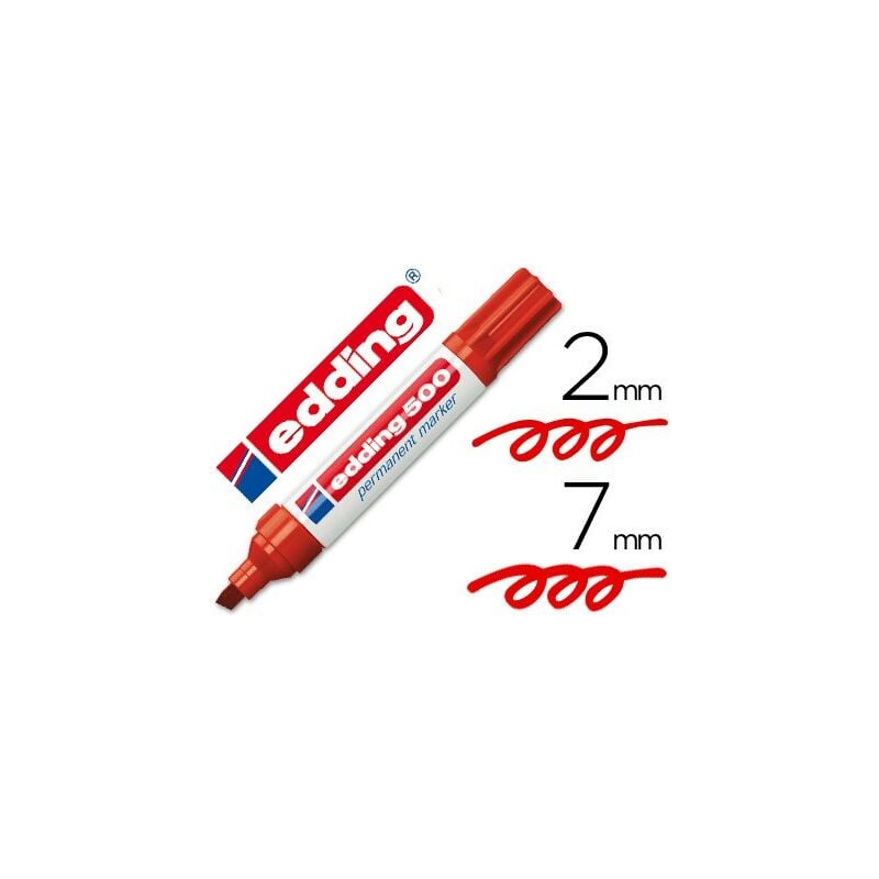 

Edding marcador permanente 500 rojo -10u-
