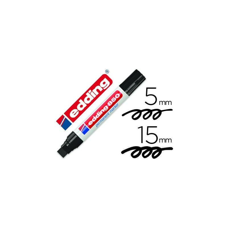 

Edding marcador permanente 850 negro -5u-