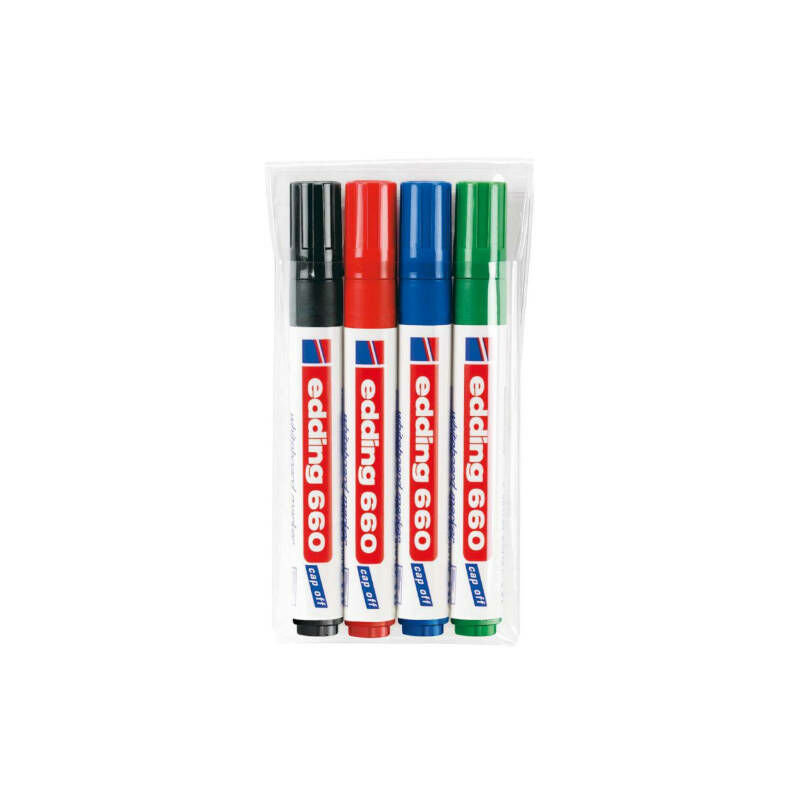 Set di 4 pennarelli per lavagna bianca 660