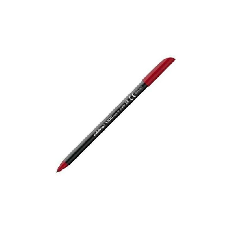 

Rotulador edding punta fibra 1200 rojo ingles n.28 -punta redonda 0.5 mm (pack de 5 uds.)