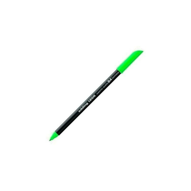 

Liderpapel - Rotulador edding punta fibra 1200 verde neon n.64 punta de fibra 0,5 mm (pack de 10 uds.)