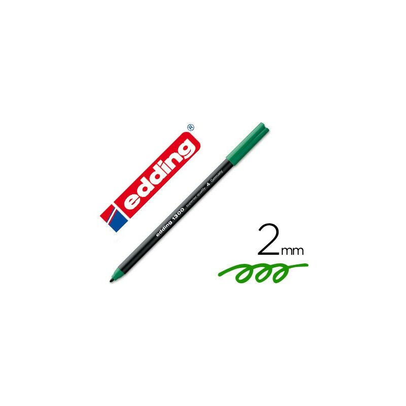 

Edding rotulador punta de fibra 1300 verde -10u-