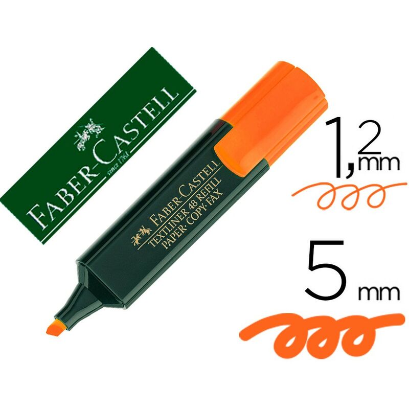 

Genérica - Faber - castell marcador fluorescente textliner 48 naranja-10u-