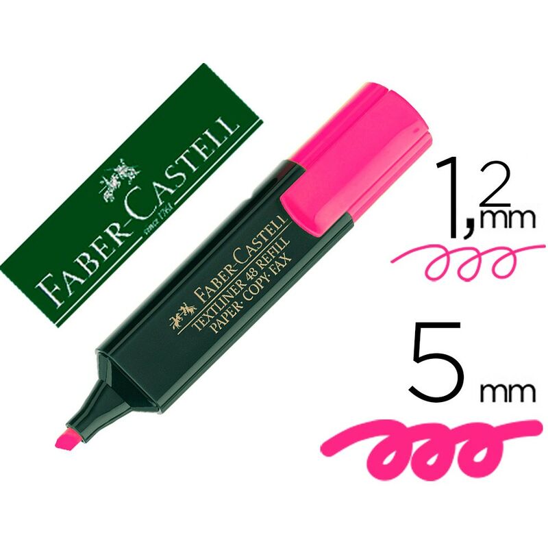

Faber - castell marcador fluorescente textliner 48 fucsia -10u-