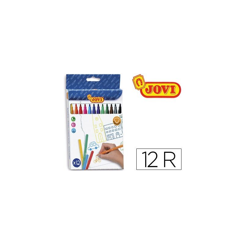 

Genérica - Jovi rotuladores 140mm colores estuche de 12