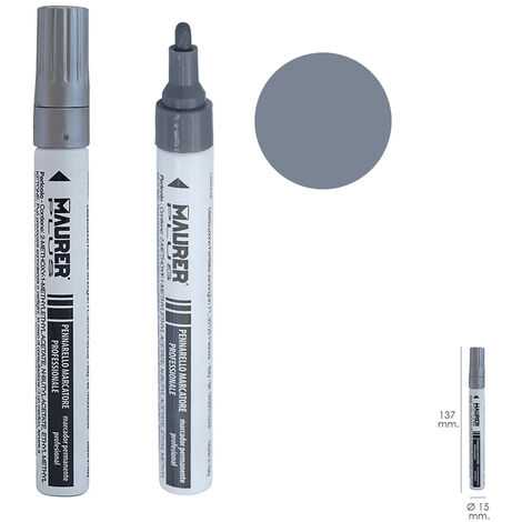 Rotulador permanente 1-2 mm plata - RETIF