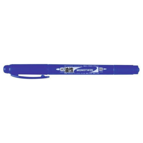 ROTULADOR MONO TWIN PERMANENTE CON DOBLE PUNTA FINA Y GRUESA. AZUL. TOMBOW OS-TME15
