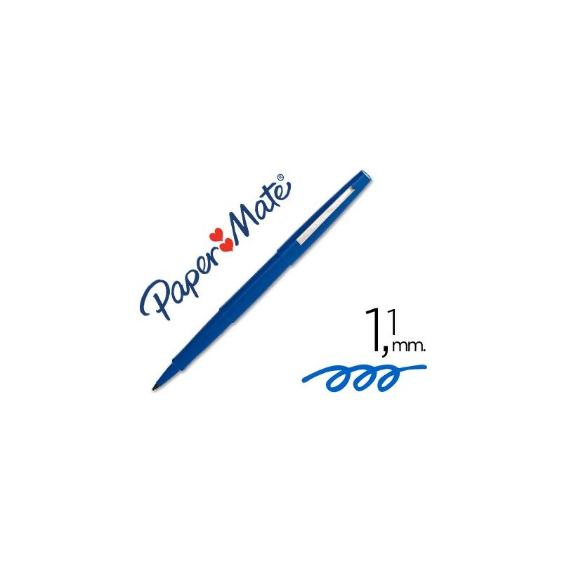 

Rotulador paper mate flair original punta fibra 3103-1 azul