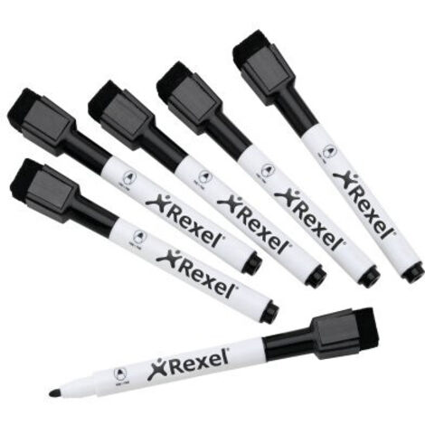 Rotulador para Pizarra Nobo Negro 6 Unidades (6 Unidades)