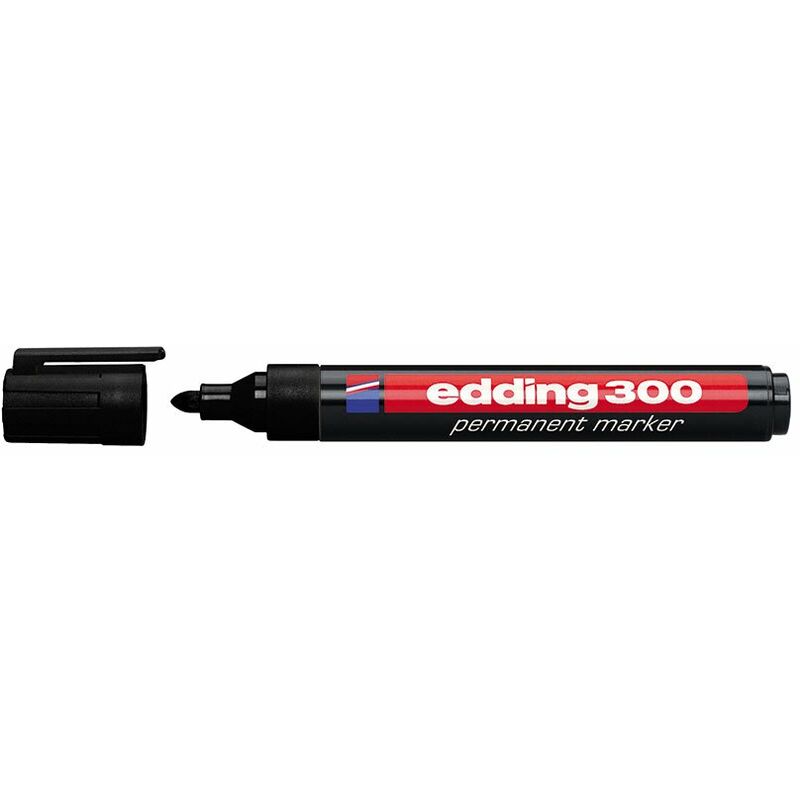 

MARCADOR PERM. 300 NEGRO CJA.10U - Edding