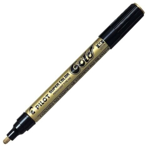 Rotulador permanente Pilot Dorado (12 Unidades)