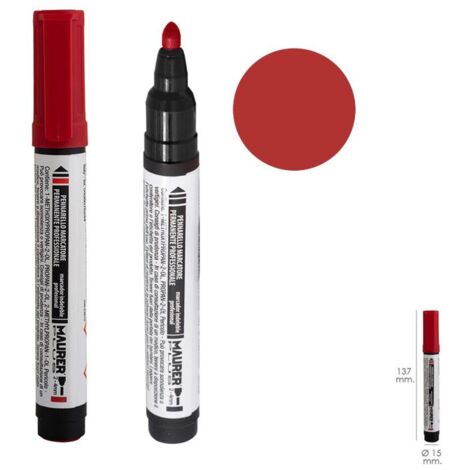 Rotulador Permanente Profesional Rojo