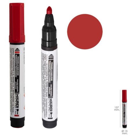 Rotulador Permanente Profesional Rojo