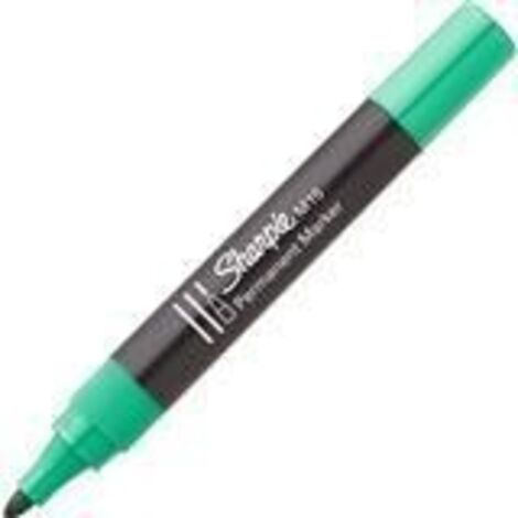 Rotulador permanente Sharpie M15 Verde 12 Piezas