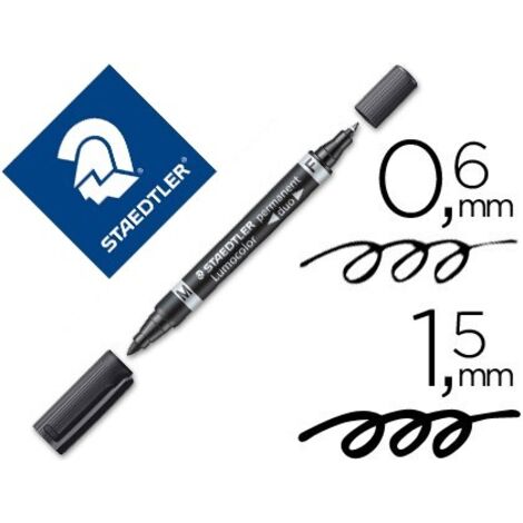 Rotulador permanente Staedtler Lumocolor 348-9 Negro (10 Unidades)
