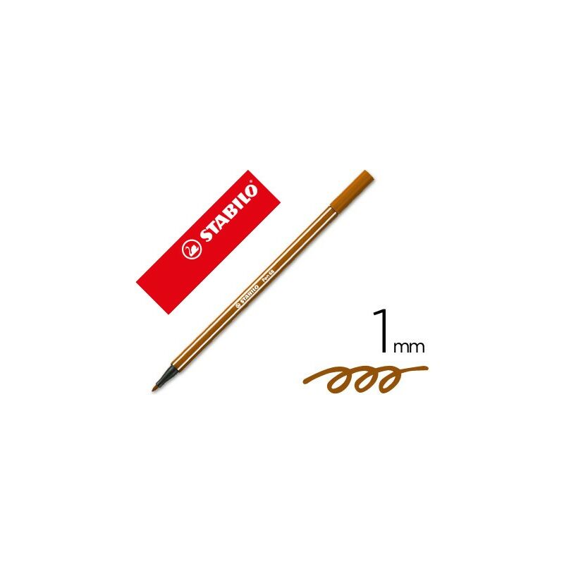 

Genérica - Stabilo pen 68 rotulador marrn -10u-