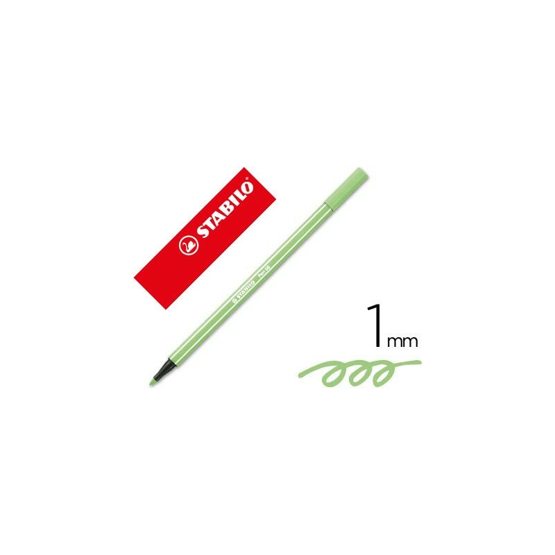 

Genérica - Stabilo pen 68 rotulador verde hielo -10u-
