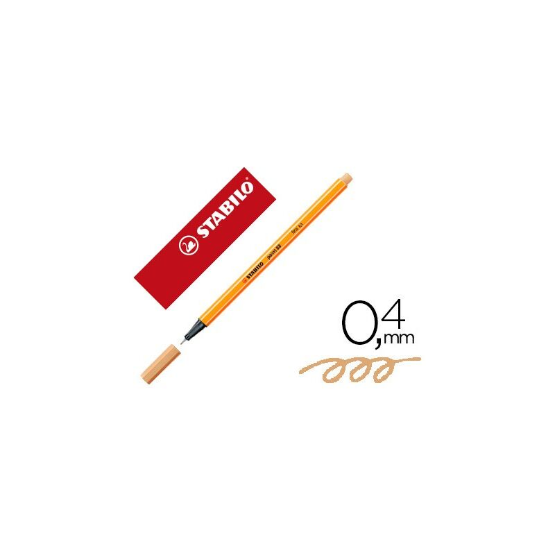 

Liderpapel - Rotulador stabilo punta de fibra point 88 ocre 0,4 mm (pack de 10 uds.)