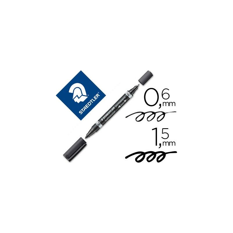

Staedtler marcador permanente lumocolor 348-9 negro -10u-