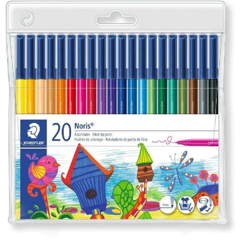 

Rotulador staedtler noris club slim estuche de 20 colores