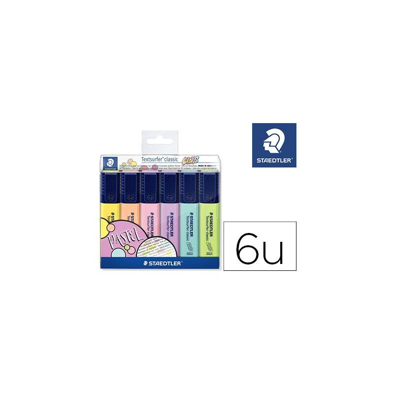 

Genérica - Staedtler marcador fluorescente textsurfer classic pastel estuche -6u-