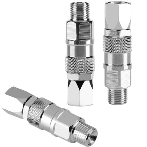 Rotule 1/4 Inch pour Pistolet Airless - Joint Tournant Haute Pression en Acier Inoxydable pour Flexible de Pulvérisateur de Peinture - Sert à Connecter le Flexible et le Pistolet