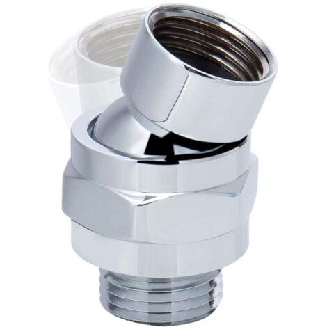 Rotule pivotante réglable en laiton, rotule pivotante pour connecteur de douche, adaptateur de rotule de douche, adapté pour connecter la pomme de douche et le placage de conduite d'eau