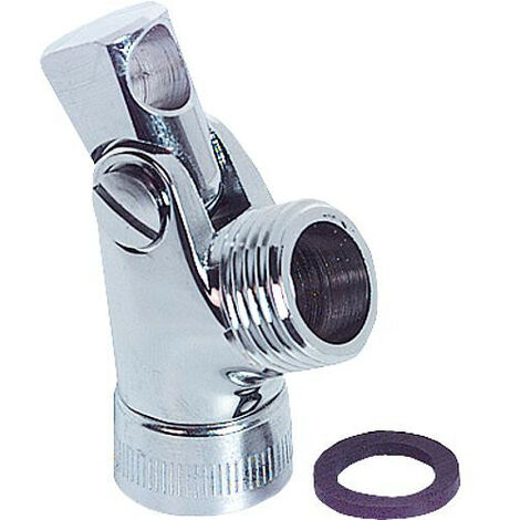 Rotule pour barre de douche chromé