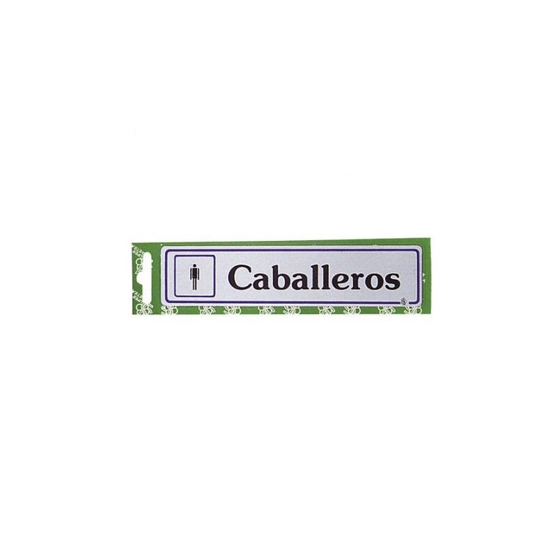

Rotulo 'caballeros'