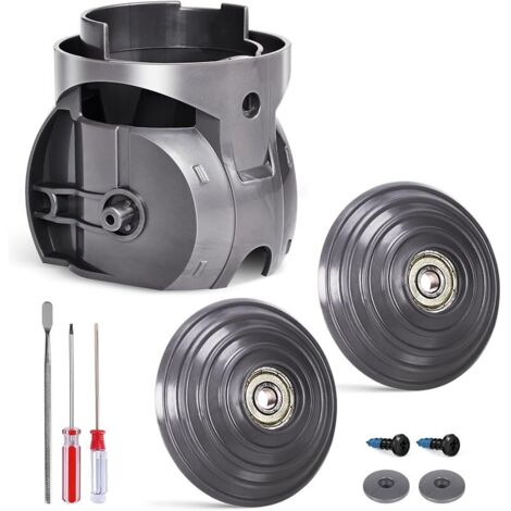Roue à bille de rechange avec adaptateur de raccord d'aspiration pour Dyson V10 V11 V15 Torque Drive - Accessoires de tête d'aspirateur à couple élevé de 100 W