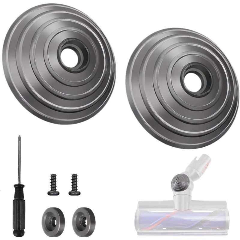 Roue à bille de rechange pour Dyson Accessoires Aspirateur, pour Dyson V8 V10 V11 V15, Accessoire Dyson, Brosse de Sol à roulettes Pièce de Rechange
