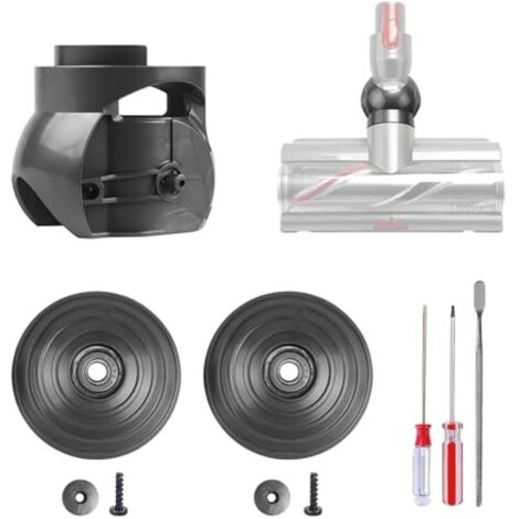 Roue à bille et connecteur compatibles avec Dyson V10 V11 V15 – remplacement pour tête High Torque 100W