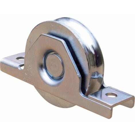 Roue à encastrer pour portail coulissant - Gorge Ronde de 16mm - Ø50mm - Jusqu'à 100KG - Acier - DECO FER FORGE