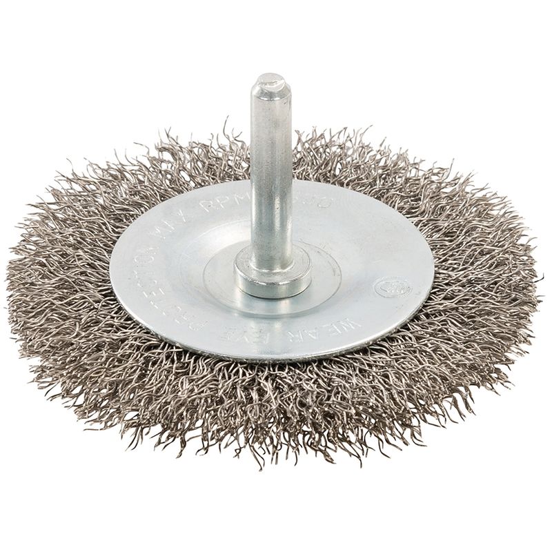 Silverline - roue à fils d'acier inox 75 mm 357148