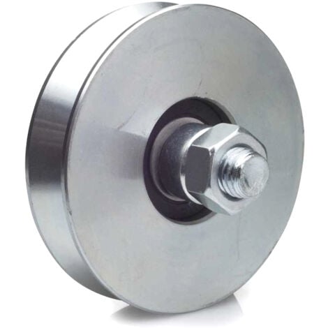 Roue à gorge en V diamètre 60 x 19 pour rail en V - 100 Kg