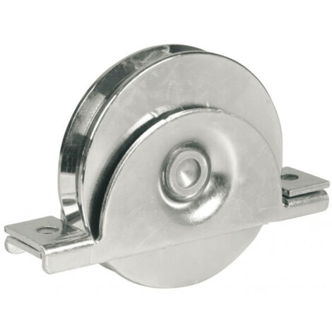 Roue à gorge ronde Ø100 mm – Acier bichromaté – Charge 300 kg – Pour applications robustes – 919100A – AVL