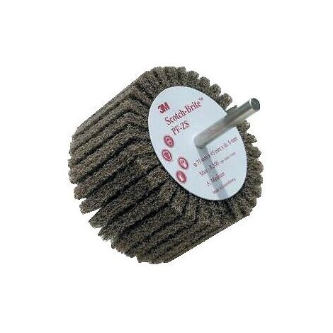 Roue à lamelles Scotch Brite PF diamètre 75 mm largeur 45 mm grain très fin - 3M