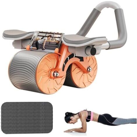 Roue Abdominale - Ab Roller - Rebond Automatique - Support De Coude - Fitness - Adulte