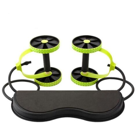 Roue abdominale multifonction - Marque - Modèle - Couleur vert/noir - Genre Mixte