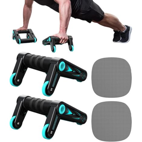 Roue Abdominale - Rouleau D'Exercice Pliable Pour Abdominaux - Léger Anti -