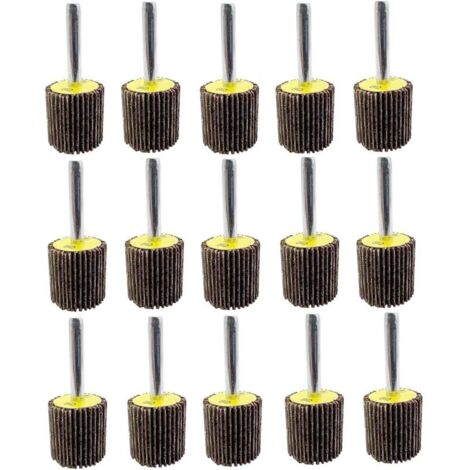 Roue Abrasive 25 pièces 25X25x6mm Grain 80 Disque a lamelle pour Brosse Poncage Perceuse Accessoires Polissage Bois Metal
