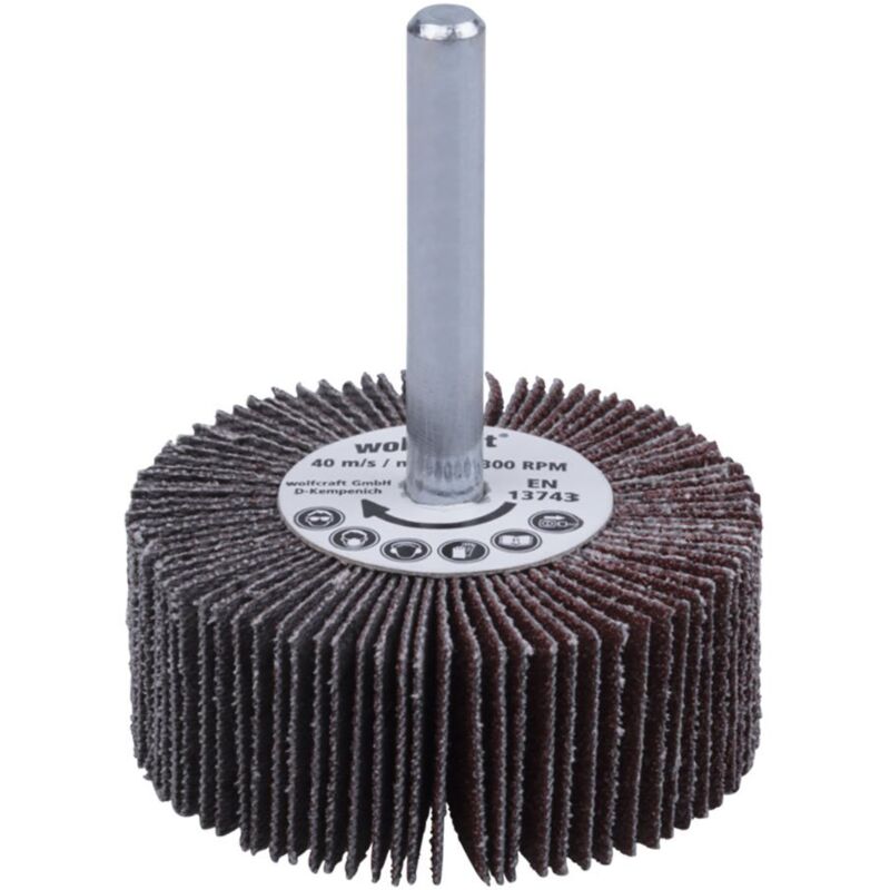 Wolfcraft 2036000 50 x 20mm Rotary Flap Wheel Sander with 80-Grit