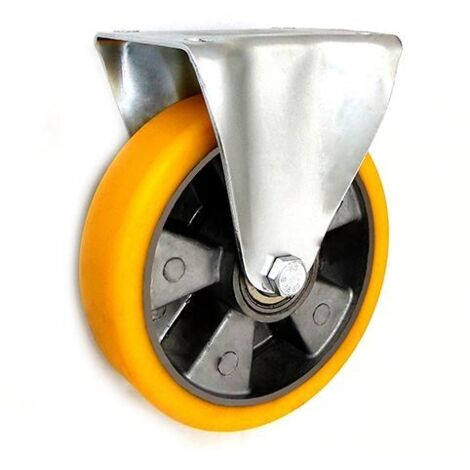 ROUE ALUMINIUM + POLYURÉTHANE 180 MM BÂTI FIXE A53P - KL180 A53P