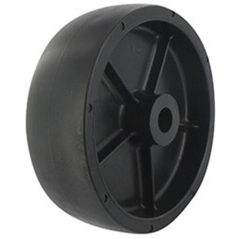 Roue anti-scalp adaptable pour BOLENS - GILSON - Ø: ext: 152mm, alésage: 15,87mm, Long moyeu: 54mm déporté. Remplace origine: 17