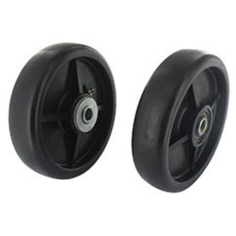 Roue anti-scalp adaptable pour JOHN DEERE - Ø: ext: 152mm, alésage: 14,3mm, Long moyeu: 47,6mm centré. Remplace origine: AM10756