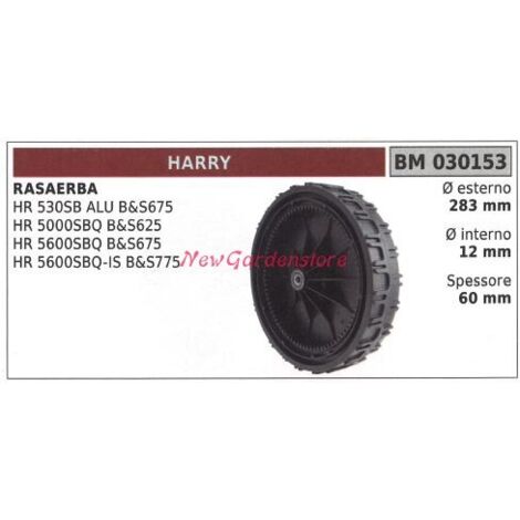 Roue arrière tondeuse HARRY HR 530SB ARU B&S675 030153