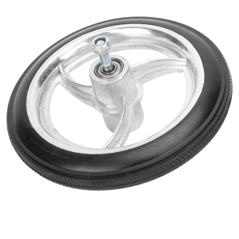Roue avant de rechange en alliage d'aluminium 7 pouces, pneu polyuréthane antidérapant pour fauteuil roulant, axe 8mm