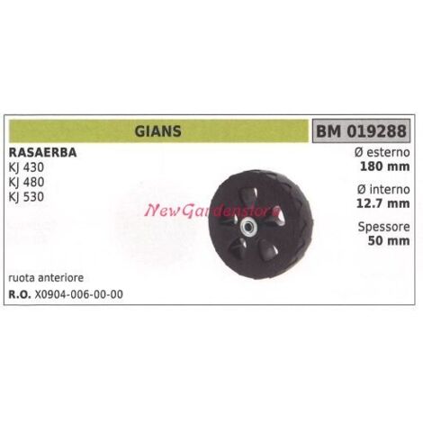 Roue avant GIANS tondeuse à gazon KJ 430 480 530 019288