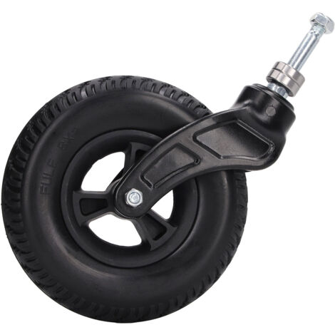 Roue avant pour fauteuil roulant 8 pouces universelle avec moyeu en PU et roue pleine, roue de remplacement pour déambulateur à roulettes